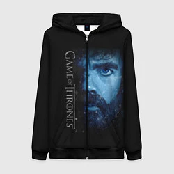 Толстовка на молнии женская GoT Char Tyrion, цвет: 3D-черный