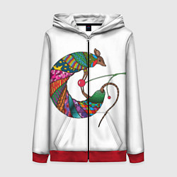 Женская толстовка на молнии Броненосец