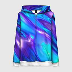 Женская толстовка на молнии Neon Holographic