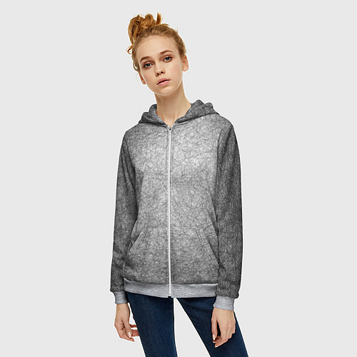 Женская толстовка на молнии Коллекция Get inspired! Абстракция Fl-158 / 3D-Меланж – фото 3