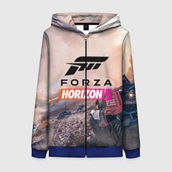 Толстовка на молнии женская Форза Forza horizon 5, цвет: 3D-синий