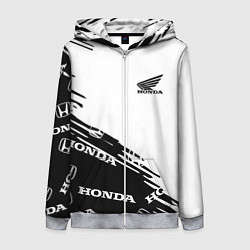 Толстовка на молнии женская Honda sport pattern, цвет: 3D-меланж