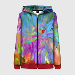 Женская толстовка на молнии Abstract color pattern Summer 2022