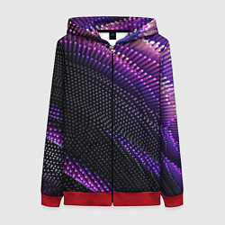 Толстовка на молнии женская Vanguard pattern Fashion 2023, цвет: 3D-красный