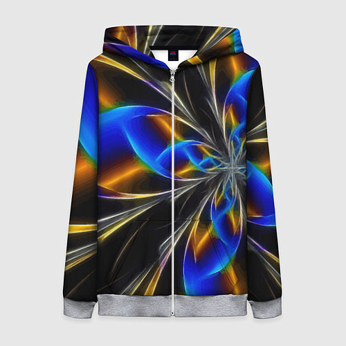 Женская толстовка на молнии Neon vanguard pattern Fashion 2023 / 3D-Меланж – фото 1