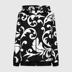 Женская толстовка на молнии Minimalist floral pattern