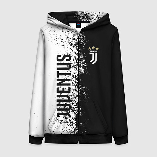Женская толстовка на молнии Juventus ювентус 2019 / 3D-Черный – фото 1
