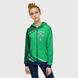 Толстовка на молнии женская ФК АХМАТ - SPORTWEAR, цвет: 3D-синий — фото 2