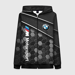 Толстовка на молнии женская BMW : Технологическая Броня, цвет: 3D-черный