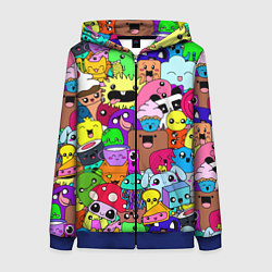 Женская толстовка на молнии Монстрики Nastiprazdnik