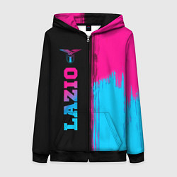 Толстовка на молнии женская Lazio - neon gradient: по-вертикали, цвет: 3D-черный