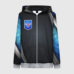 Женская толстовка на молнии Black & blue Russia