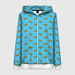 Толстовка на молнии женская GameOver, цвет: 3D-белый