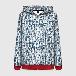 Толстовка на молнии женская Баллончик с краской граффити, цвет: 3D-красный