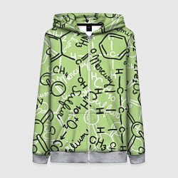 Толстовка на молнии женская Химия в хаосе, цвет: 3D-меланж