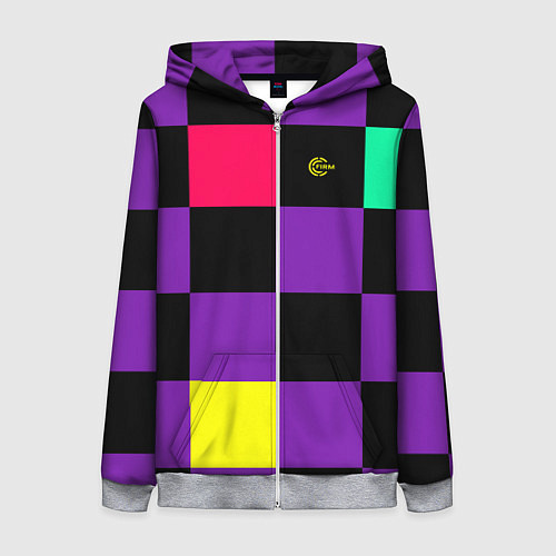 Женская толстовка на молнии FIRM прямо из 80х / 3D-Меланж – фото 1