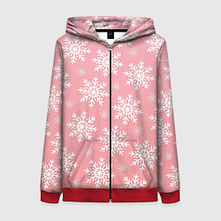 Женская толстовка на молнии Снегопад