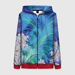 Женская толстовка на молнии Авангардная фрактальная композиция