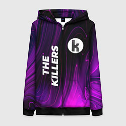 Толстовка на молнии женская The Killers violet plasma, цвет: 3D-черный