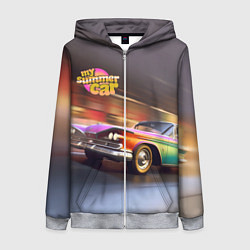 Женская толстовка на молнии My summer car 1961 Plymouth Fury