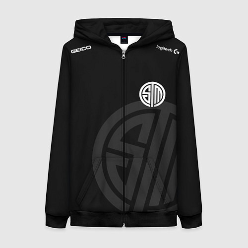 Женская толстовка на молнии Форма Team Solo Mid / 3D-Черный – фото 1