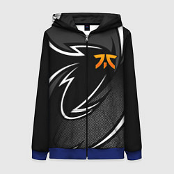 Женская толстовка на молнии Fnatic - white line