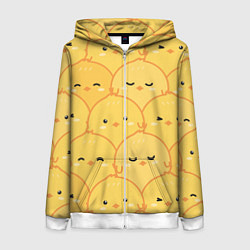 Женская толстовка на молнии Милые птенчики