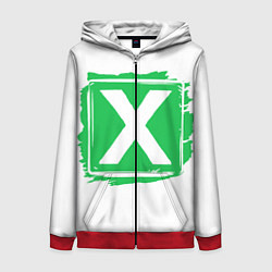 Толстовка на молнии женская Ed Sheeran Multiply, цвет: 3D-красный