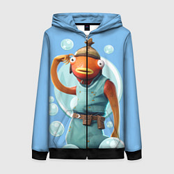 Женская толстовка на молнии Карасьь из Фортнайт