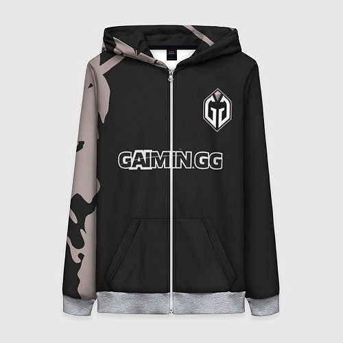 Женская толстовка на молнии Gaimin Gladiators Splash / 3D-Меланж – фото 1