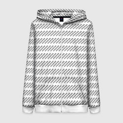 Женская толстовка на молнии Атмосфера паттерн белый