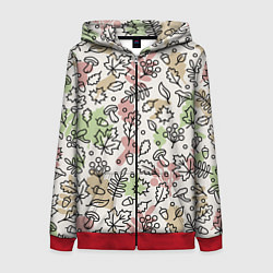 Женская толстовка на молнии Осень - бежевый