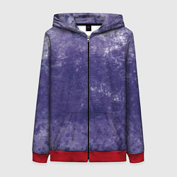 Толстовка на молнии женская Абстракция - violet color background, цвет: 3D-красный