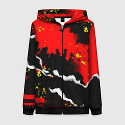 Женская толстовка на молнии Abstractionism pattern