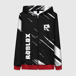 Женская толстовка на молнии Roblox текстура краски