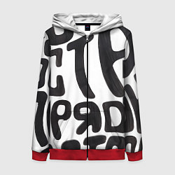 Толстовка на молнии женская Дестрой, цвет: 3D-красный