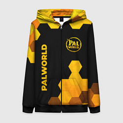 Женская толстовка на молнии Palworld - gold gradient вертикально