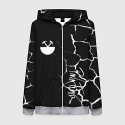 Женская толстовка на молнии Pink floyd текстура рок