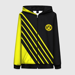 Толстовка на молнии женская Borussia sport line uniform, цвет: 3D-черный