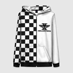 Толстовка на молнии женская Helldivers 2: Chess Logo, цвет: 3D-черный