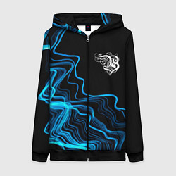 Женская толстовка на молнии Burzum sound wave