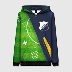 Женская толстовка на молнии Hoffenheim football field