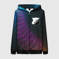 Женская толстовка на молнии Hoffenheim футбольная сетка