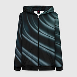 Женская толстовка на молнии Темная волна