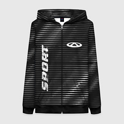 Женская толстовка на молнии Chery sport metal