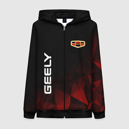 Женская толстовка на молнии Geely / 3D-Черный – фото 1