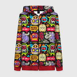 Женская толстовка на молнии No bad days