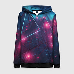 Женская толстовка на молнии Конструкция с ярким свечением