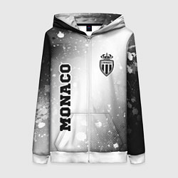 Женская толстовка на молнии Monaco sport на светлом фоне вертикально