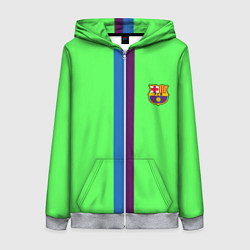 Толстовка на молнии женская Barcelona fc sport line, цвет: 3D-меланж